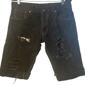 Mens Levi Cutoff Shorts 